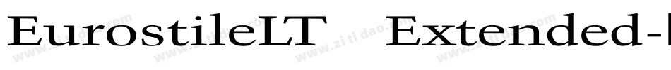 EurostileLT Extended字体转换